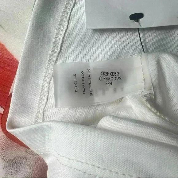 Calvin Klein floral print trapeze shift orange - Picture 11 of 13